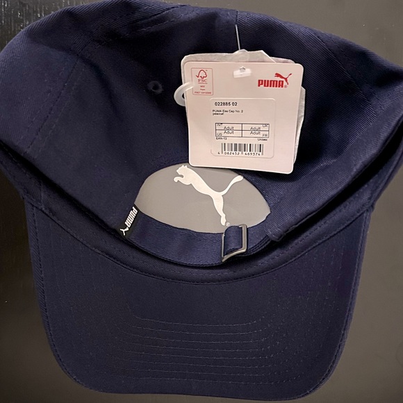 PUMA | Essentials No. 2 Logo Cap | Navy Blue | NWT - Picture 8 of 11
